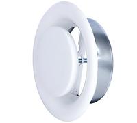 Bouche d'Extraction VMC Réglable Ronde 150 mm - Acier Blanc Laqué - Haute Qualité - VMC Simple Flux - VMC Double Flux - Plafond ou Mur - Conduit DN150