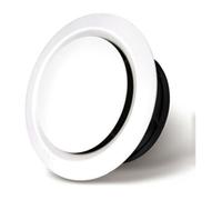Bouche VMC plastique - Grille d'aération réglable Nettoyage facile panneau amovible - Ventilation maison - 100 mm
