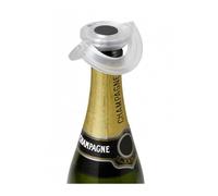 AdHoc Bouchon à Champagne Gusto – Ultra plat, étanche, garde-bulles – Transparent
