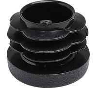 Bouchon à lamelles rond ø 85 mm hauteur 6 mm épaisseur de paroi 1,5 - 4 mm plastique noir
