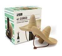 Bouchon à vin en silicone - En forme de sombrero - Pour garder le vin frais - Accessoires de vin mignons - Gadgets de cuisine amusants - Bouchon de bouteille El Corko Monkey Business