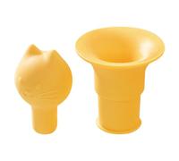 Bouchon à Vin - Sceleur de Vin 2 en 1 avec Entonnoir,Couverture en Silicone, Bouchon Tête de Chat Design pour Vins Huiles Boissons Cuisine Maison Croisière Cave Hôtel