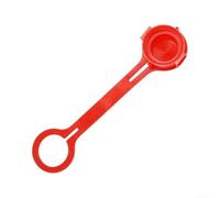 Bouchon anti-poussière à connexion rapide pour raccord hydraulique avec verrou fileté, protecteur de raccord en aluminium et plastique en rouge, noir, argent (rouge)