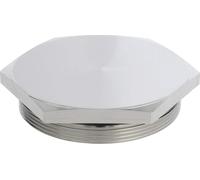 Bouchon aveugle WISKA M63x1,5 MBS-M63 hexagonal avec joint torique en laiton (CuZn) nickelé, longueur du filetage 10,0 mm - 1 pièce
