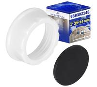 Bouchon Canalisation PVC Fileté Femelle 1" 39x14 mm avec Couvercle pour L'étanchéité des Extrémités de Tuyaux Machine à Laver avec Le Code Original 988392148 - Garantie de 10 Ans - MONTERAL