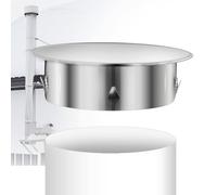 Bouchon Cheminée Perforé 200mm Bouchon pour Tuyau de Poêle en Acier Inoxydable Ø 188mm Profondeur 54mm