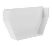 Bouchon D’extrémité pour Conduit de Gouttière Carrée 160, Blanc | Aluminium et PVC, Étanchéité des Bords, Gestion des Eaux Pluviales, Usage Extérieur pour Maisons