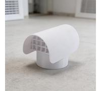 Bouchon d'aération de toit en PVC pour conduits de ventilateur de radon de 7,6 cm, couvercle de port d'échappement résistant aux intempéries, compatible avec les tuyaux Schedule 40, terminaison à