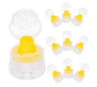 Bouchon de Bouteille à Bec Fin 28 Filets, Lot de 10 Pièces | Plastique et Silicone, pour Bouteilles de Confiture, Usage Extérieur Sportif, Dosage Facile