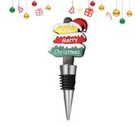 Bouchon de bouteille à vin de Noël Obturateur étanche et réutilisable pour | Bouchon de bouteille à vin Pour fêtes, soirées, maison, salle à manger, restaurant et cuisine Chapeau