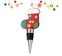 Bouchon de bouteille à vin de Noël Obturateur étanche et réutilisable pour | Bouchon de bouteille à vin Pour fêtes, soirées, maison, salle à manger, restaurant et cuisine Chaussette