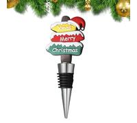 Bouchon de bouteille à vin de Noël Obturateur étanche et réutilisable pour | Bouchon de bouteille à vin Pour fêtes, soirées, maison, salle à manger, restaurant et cuisine Chapeau