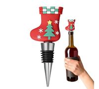 Bouchon de bouteille à vin de Noël Obturateur étanche et réutilisable pour | Bouchon de bouteille à vin Pour fêtes, soirées, maison, salle à manger, restaurant et cuisine StyleB