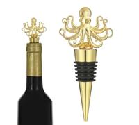 Bouchon de bouteille de vin de poulpe, joint réutilisable hermétique en mét | Forme de poulpe créative scellage sécurisé Construction en métal Durable Insertion Simple cuisine à domicile salle à manger c