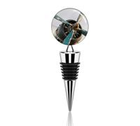 Bouchon de bouteille de vin réutilisable et résistant pour avion | Bouchon de bouteille de vin sous vide en alliage de zinc réutilisable pour identifier votre bouteille de vin