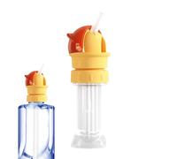 Bouchon de bouteille d'eau pour - Becs universels anti-fuite en silicone - Capuchon de conversion de bouteille d'eau avec paille - Convient pour la maison, les déplacements, la voiture, le jus