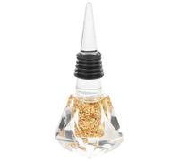 Bouchon de Bouteille Décoratif en Cristal, Alliage D'aluminium Doré | Joint Hermétique, Réutilisable et Léger, pour Bouteilles de Vinaigre Huile, Adapté au Chariot de Bar Style Aléatoire