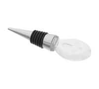 Bouchon de Bouteille Décoratif et Silicone, en Acier Inoxydable Acrylique | Finition Transparente, Joint Hermétique, Compatible Universellement, Préserve le Vin, pour Bouteille de Vin