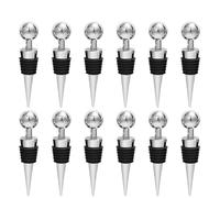 Bouchon de bouteille en plastique, stockage de vin, bouchon à vis, bouteille scellée sous vide(12 pcs)