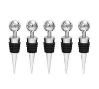 Bouchon de bouteille en plastique, stockage de vin, bouchon à vis, bouteille scellée sous vide(5 pcs)