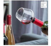 Out Of The Blue Bouchon de bouteille Pearl en verre, en forme de verre à vin, joint silicone