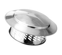 Bouchon de cheminée en acier inoxydable avec barrière anti-mouches à | Bouchon de cheminée robuste en acier inoxydable avec barrière anti-mouches en maille fine pour grille d'aération de toit