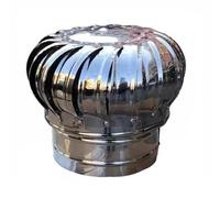 Bouchon de cheminée en acier inoxydable - Hotte d'aération résistante aux intempéries pour une utilisation industrielle et agricole, installation facile, design durable non opérationnel, protection