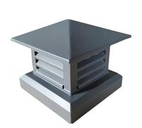 Bouchon de cheminée en Aluminium avec évents à persiennes, Couvercle de cheminée imperméable pour l'évent de Toit, arrestreur de Spark résistant Durable, Facile à Installer 25-50cm Tailles