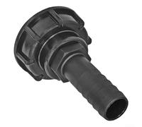 Bouchon de conteneur IBC S60x6 avec embout de tuyau de 2,5 cm, couvercle adaptateur de pluie en plastique pour réservoir d'eau, équipement d'arrosage de jardin et systèmes d'irrigation agricole