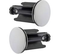 Bouchon de Lavabo de Salle de Bain Universel Ø 40 mm,2pc,Bouchon d’évacuation Chromé,Constitué de Laiton,avec Joint en Caoutchouc
