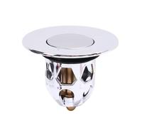 Bouchon de Lavabo Pop-Up Bouchon for canalisation Pop-Up rebond noyau bassin filtre salle de bain douche évier attrape-cheveux crépine matériel accessoires pour Lavabo(Silver-A)