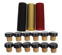 Bouchon de Liège pour Bouteille de Vin, Kit Plastique et Bois | Scellage, Préserve L’arôme, Stockage et Transport Faciles, Usage Domestique, Fournitures pour Bouteilles