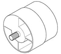 bouchon de nettoyage Dornbracht 801 /3 voies ancien 09210212290 brut