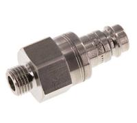 Bouchon de raccord d'air DN 10 en acier inoxydable G 1/4 pouce mâle à double obturation