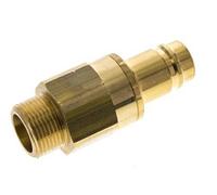 Bouchon de raccord d'air DN 15 en laiton G 3/4 pouce mâle à double obturation