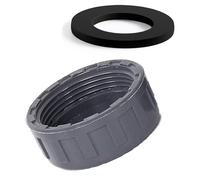 Bouchon de raccord de tuyau fileté femelle en PVC, couvercle d'obturation étanche pour système de plomberie de drainage d'évier, protection d'extrémité gris. 40mm