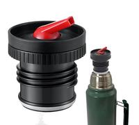Bouchon de remplissage de rechange pour Thermos Stanley, en polypropylène durable, filetage sûr, design ergonomique noir avec bec rouge. Compatible avec 473ml, 750ml, 1L, 1,4L, 1,9L. Idéal pour le