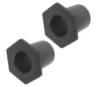 Bouchon de Trou 2 pièces en Silicone pour Parasol de Terrasse noir | Insertion Stable pour Mât et Cône, Protège le Plateau, pour Jardin et Terrasse, Usage Restaurant