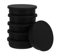 Bouchon de Tube en Silicone Noir 2 Pouces 6 Pièces