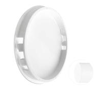 Bouchon De Tuyau DN 100 Mm Avec Verrouillage Clic - Capuchon PVC Blanc Anti-UV Pour Conduit D’aération, Évacuation, Ventilation, Drainage, Assainissement Extérieur
