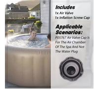 Bouchon de valve d'air pour jacuzzi gonflable Bestway Airjet - - bouchon à vis de gonflage pour Lay-Z-Spa - P05767 .
