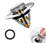 Bouchon de vidange à ressort avec filtre anti-obstruction, filtre de vidange universel pour évier, capuchon de fermeture, kit de vidange pour éviers de cuisine, bouchon de vidange pour baignoires (38-