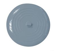 Bouchon de vidange de baignoire en silicone de 12,7 cm avec forte aspiration pour évier de cuisine et salle de bain, attrape-cheveux, joint flexible anti-fuite (gris)