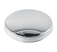 Bouchon de vidange en cuivre de 38 mm, bouchon d'évier de salle de bain de rechange avec joint en caoutchouc, bonde argentée moderne pour lavabos et baignoires