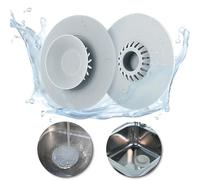 Bouchon de Vidange en Silicone 2 Pcs,Bouchon Baignoire Universel,Bouchon Evier de Cuisine Anti Odeur,Filtre Cheveux Douche 10.8 cm,Plug Evier pour Lavabo, Baignoire,Douche