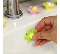 Bouchon de vidange en silicone en forme de fleur, facile à installer, couvercle de trop-plein d'évier, convient aux éviers de cuisine et de salle de bain, empêche efficacement les débordements et les