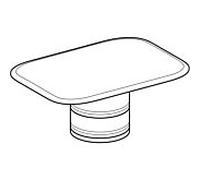 Geberit Geberit Bouchon d'évacuation pour lavabo myDay, plastique, blanc Quantité:1