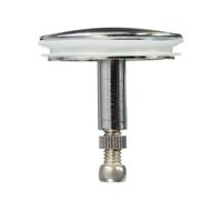 Bouchon de vidange universel de rechange pour baignoire 45 mm finition laiton chromé longueur réglable 45-60 mm joint plat