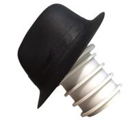 Bouchon de Vin Chapeau Melon en Silicone Noir pour Bouteilles | Fermeture sous Vide, Limite L’oxydation, Forme Chapeau Melon, Accessoire Noir pour Vin ou Bière