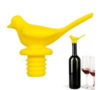Bouchon de vin en silicone réutilisable en forme d'oiseau, 7,5 x 6,2 x 2